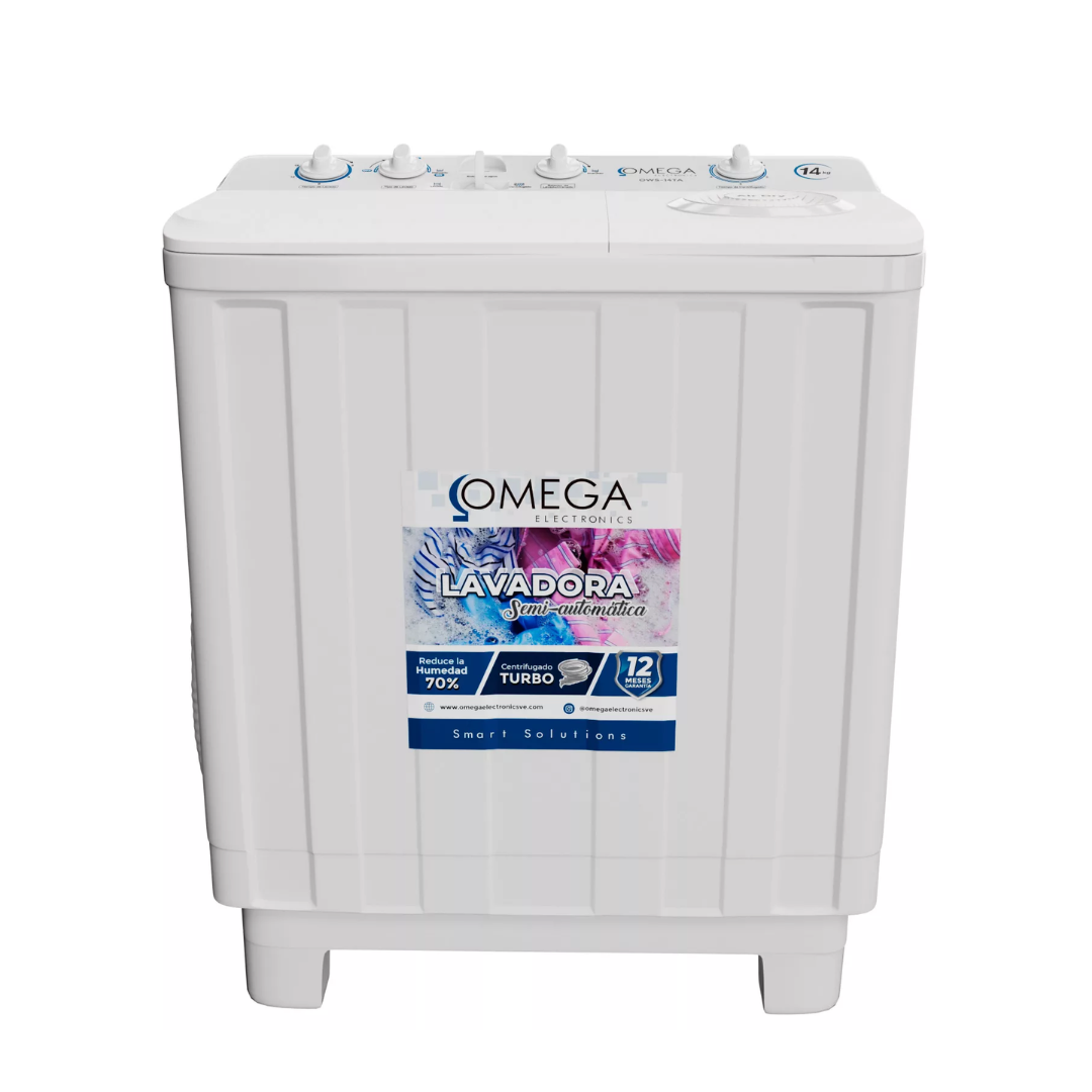 Lavadora Doble Tina  Semi Automática 14 Kilos  Omega