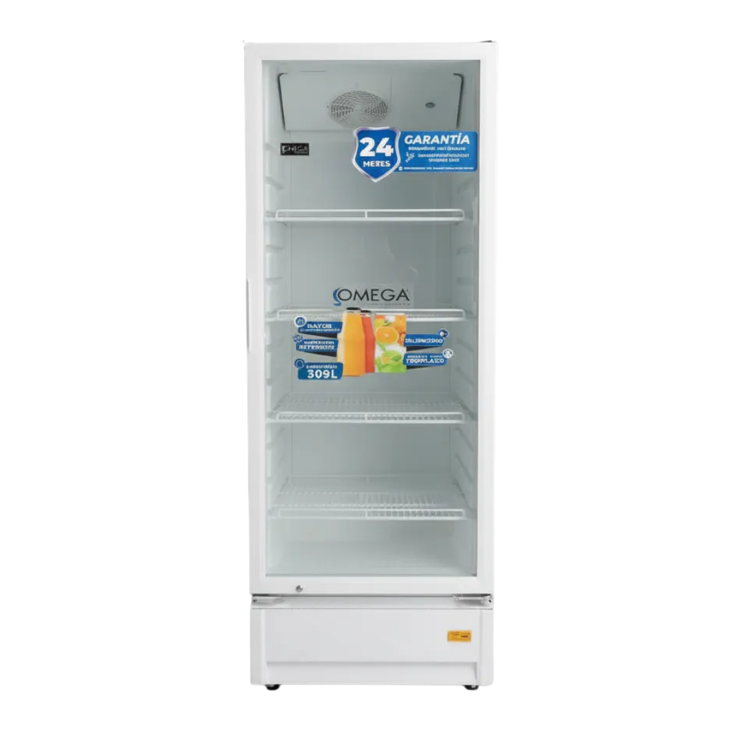 Refrigerador Exhibidor 309 Litros 110V Blanco Omega