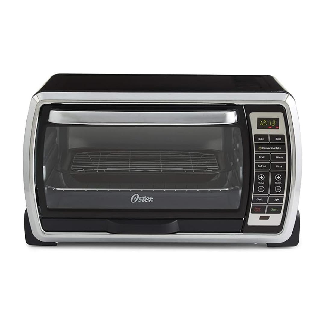 Horno Tostador de Convección Digital Grande 6 Rebanadas Negro/Acero Inoxidable Oster