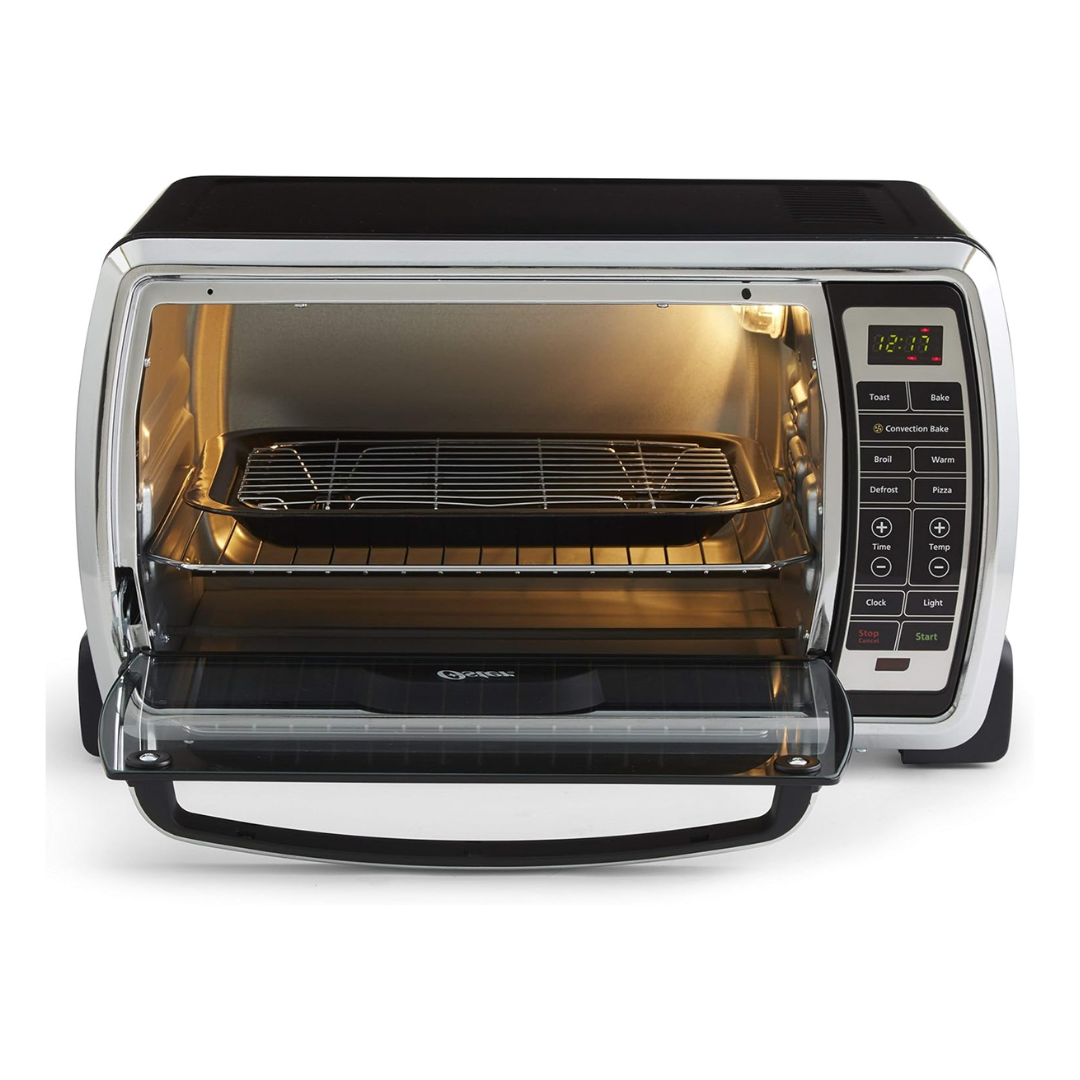 Horno Tostador de Convección Digital Grande 6 Rebanadas Negro/Acero Inoxidable Oster