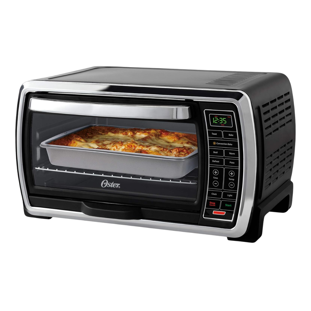 Horno Tostador de Convección Digital Grande 6 Rebanadas Negro/Acero Inoxidable Oster
