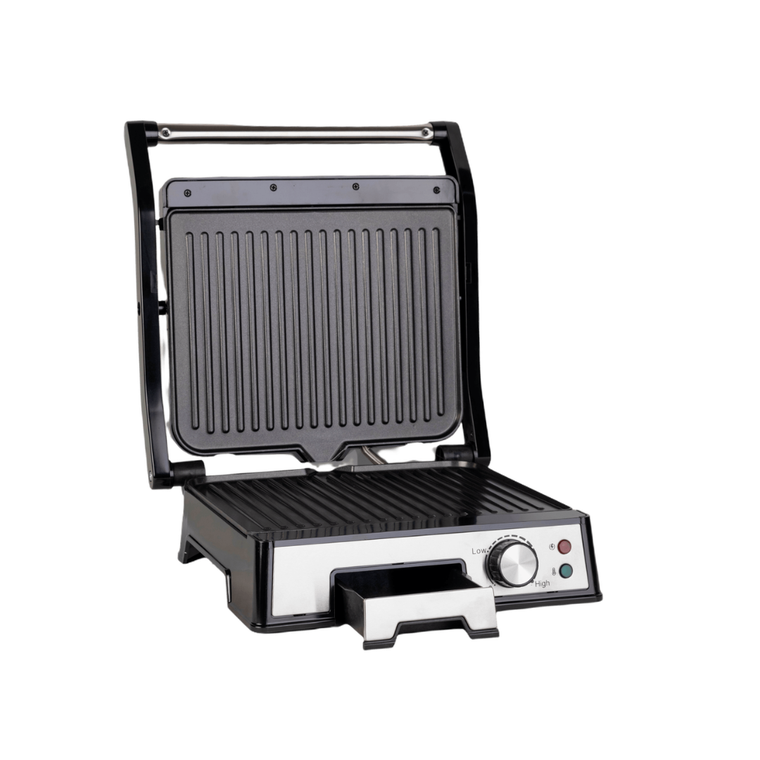 Sandwichera Tipo Plancha Grill Con Perrilla 2000W AS Electronic