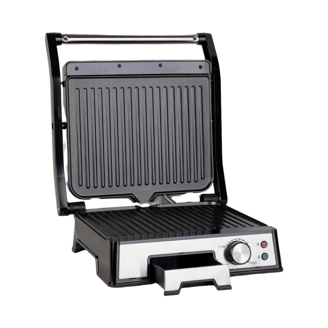 Sandwichera Tipo Plancha Grill Con Perrilla 2000W AS Electronic