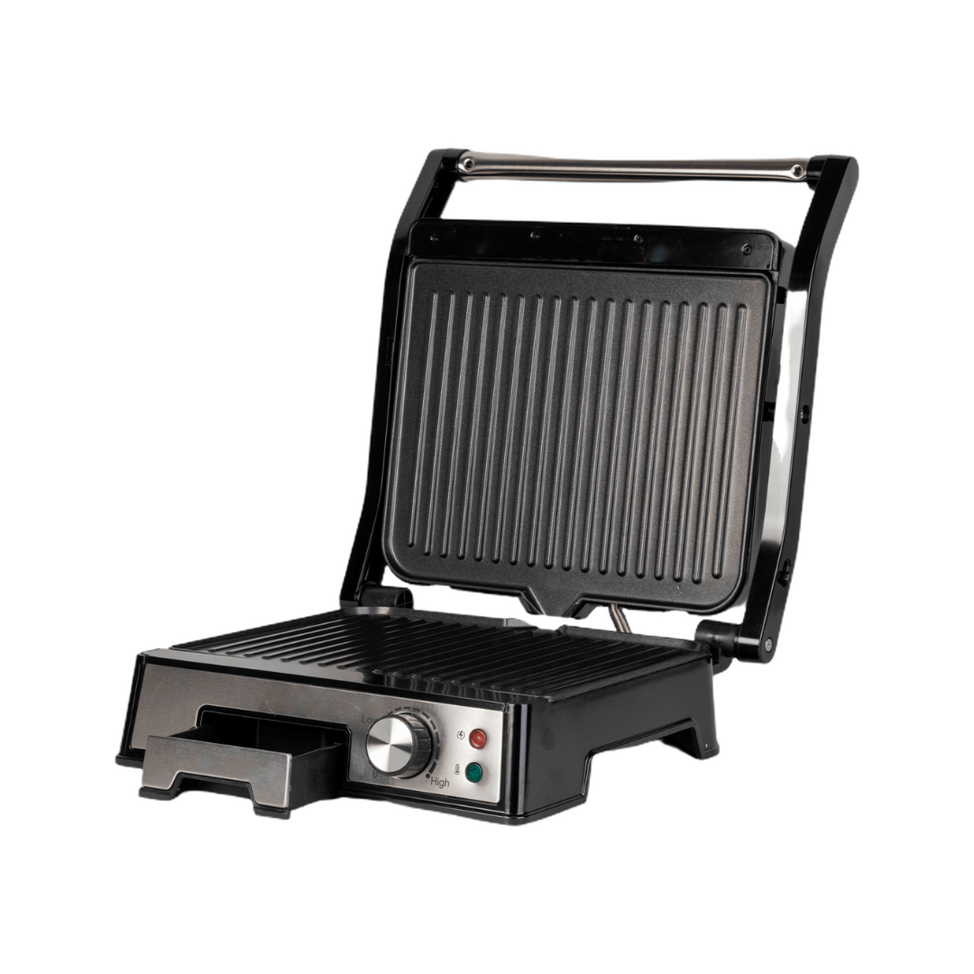 Sandwichera Tipo Plancha Grill Con Perrilla 2000W AS Electronic