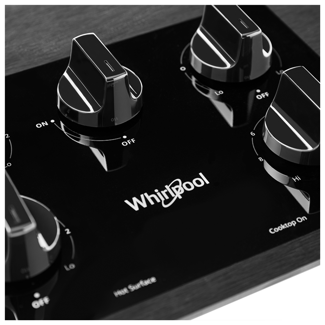 Tope Eléctrico de Perillas Vitrocerámica 5 Hornillas 36" Whirlpool