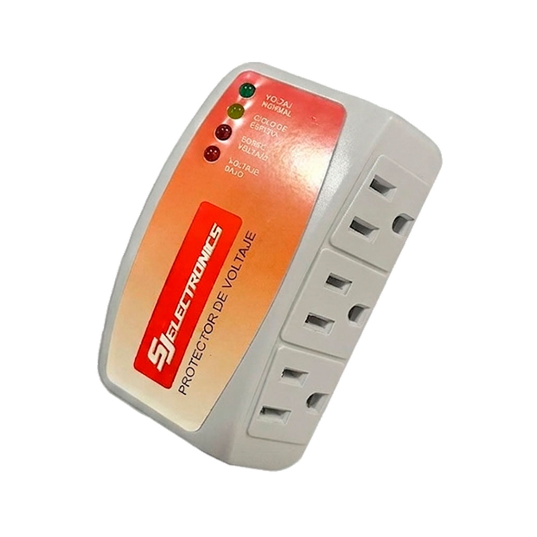 Protector de Voltaje  Para Neveras y Refrigeradores – 3 Tomas / 110V / 15Amp SJ Electronics