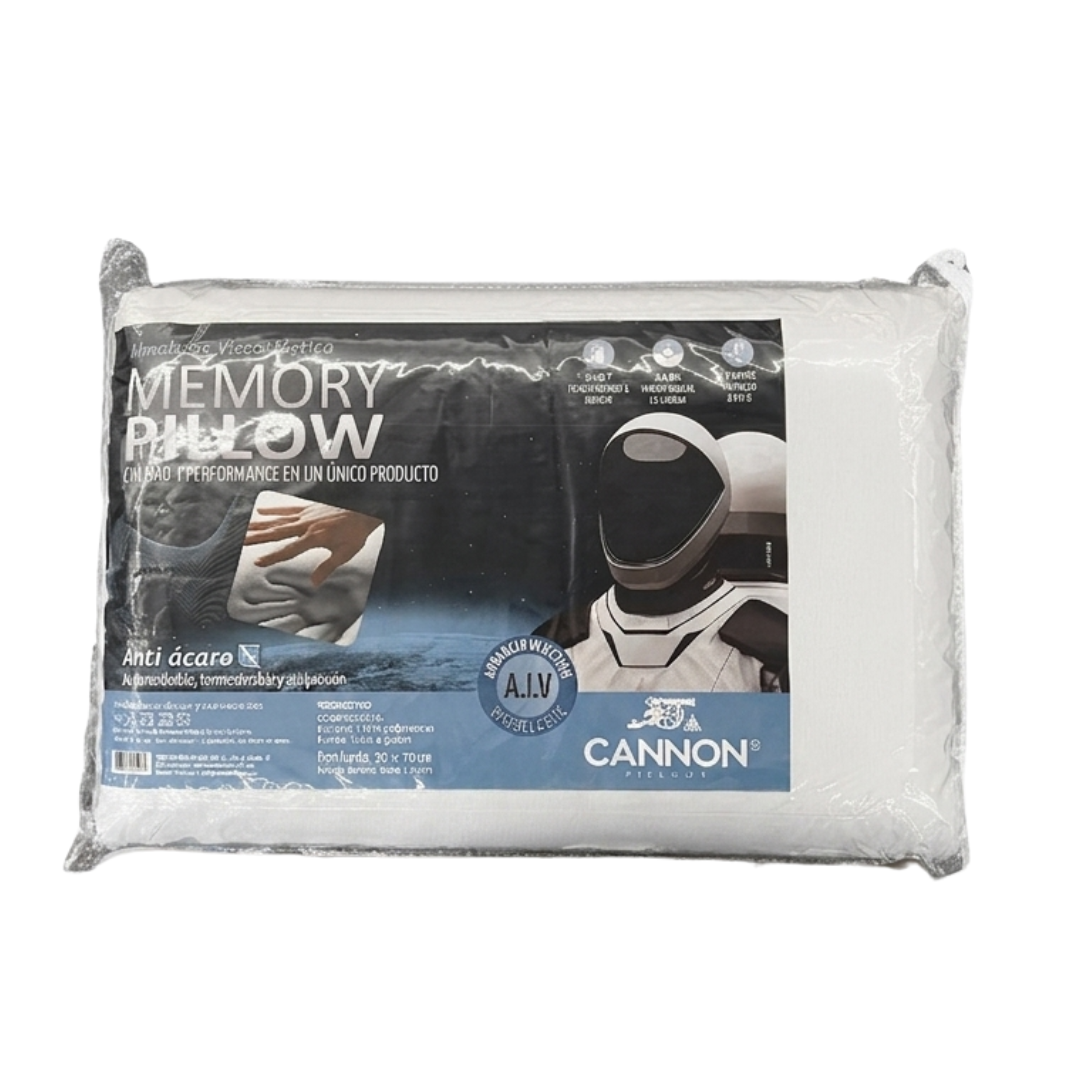 Almohada Memory Foam Queen de 50x70 cm Cannon