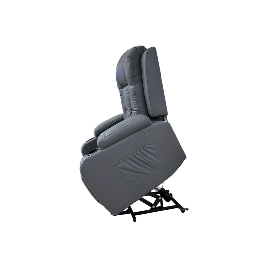 Poltrona/sillón Reclinable y Elevador Bipiel/Grey Powerfik