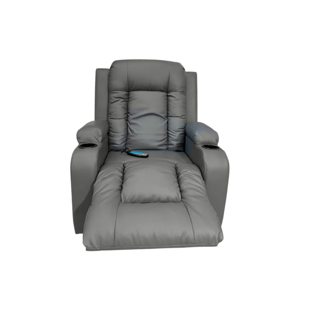 Poltrona/sillón Reclinable y Elevador Bipiel/Grey Powerfik