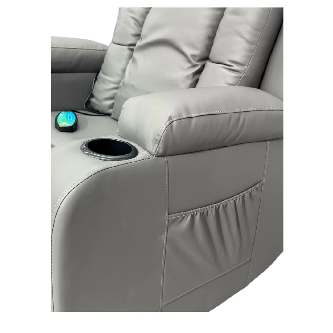 Poltrona/sillón Reclinable y Elevador Bipiel/Grey Powerfik