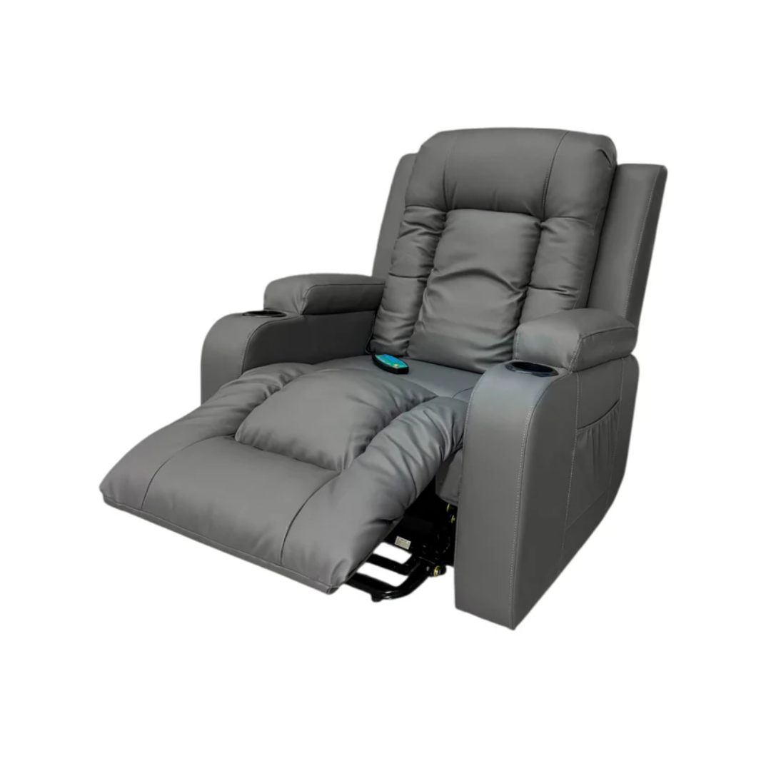 Poltrona/sillón Reclinable y Elevador Bipiel/Grey Powerfik