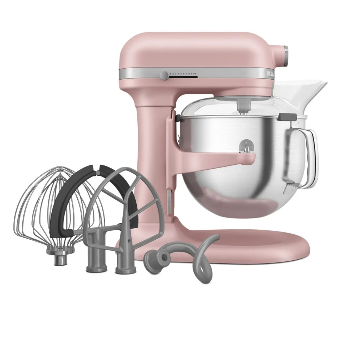 Batidora de Pedestal Profesional de 7 Cuartos de Galón (6.6 litros)Rosada KitchenAid