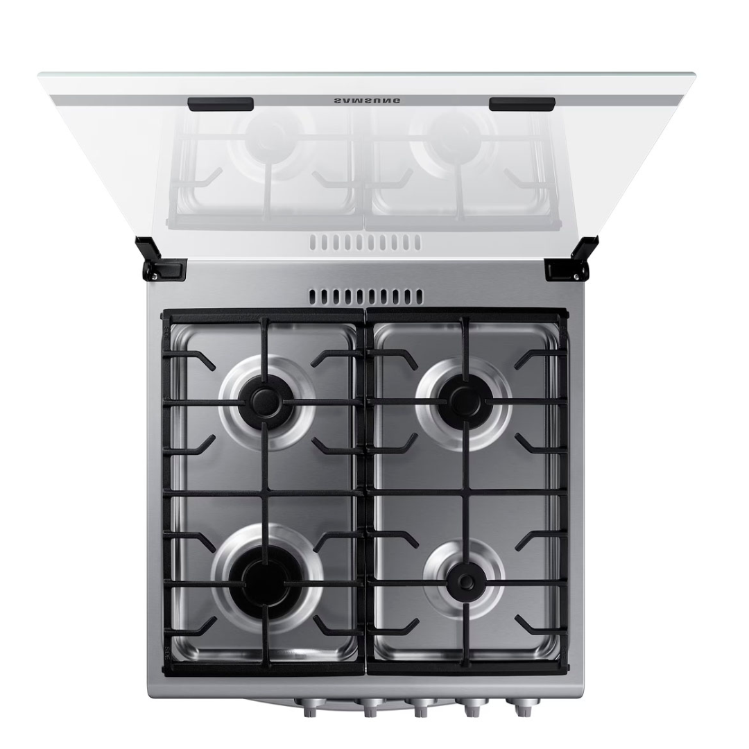 Cocina a Gas 4H de24" 60 cm+ Encendido Eléctrico +Tapa de Vidrio SAMSUNG