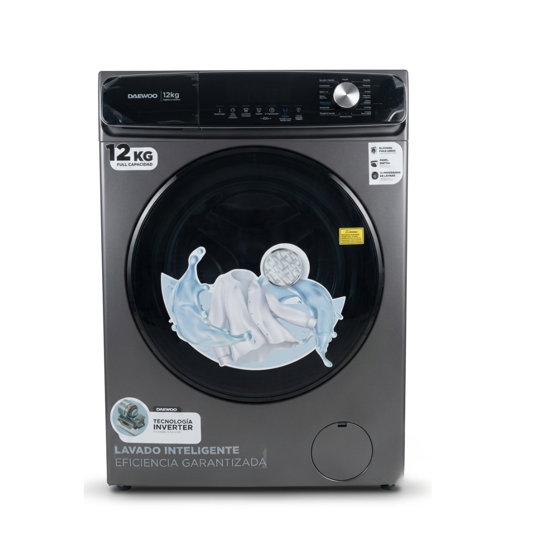Lavadora y Secadora Apilable Carga Frontal  12kg y 10kg 110V  Daewoo