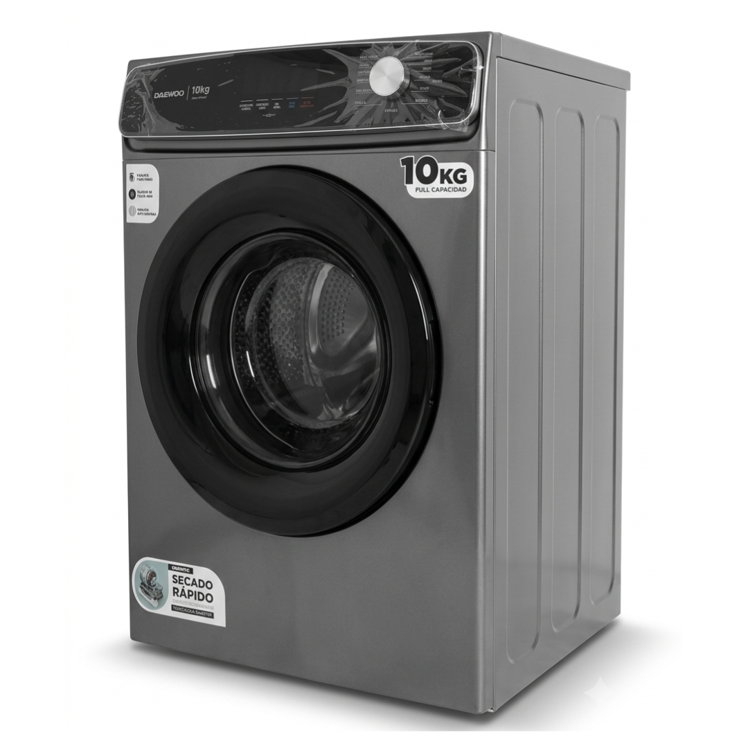 Lavadora y Secadora Apilable Carga Frontal  12kg y 10kg 110V  Daewoo
