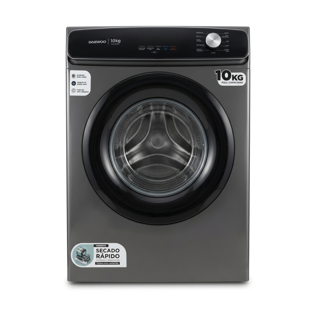 Lavadora y Secadora Apilable Carga Frontal  12kg y 10kg 110V  Daewoo