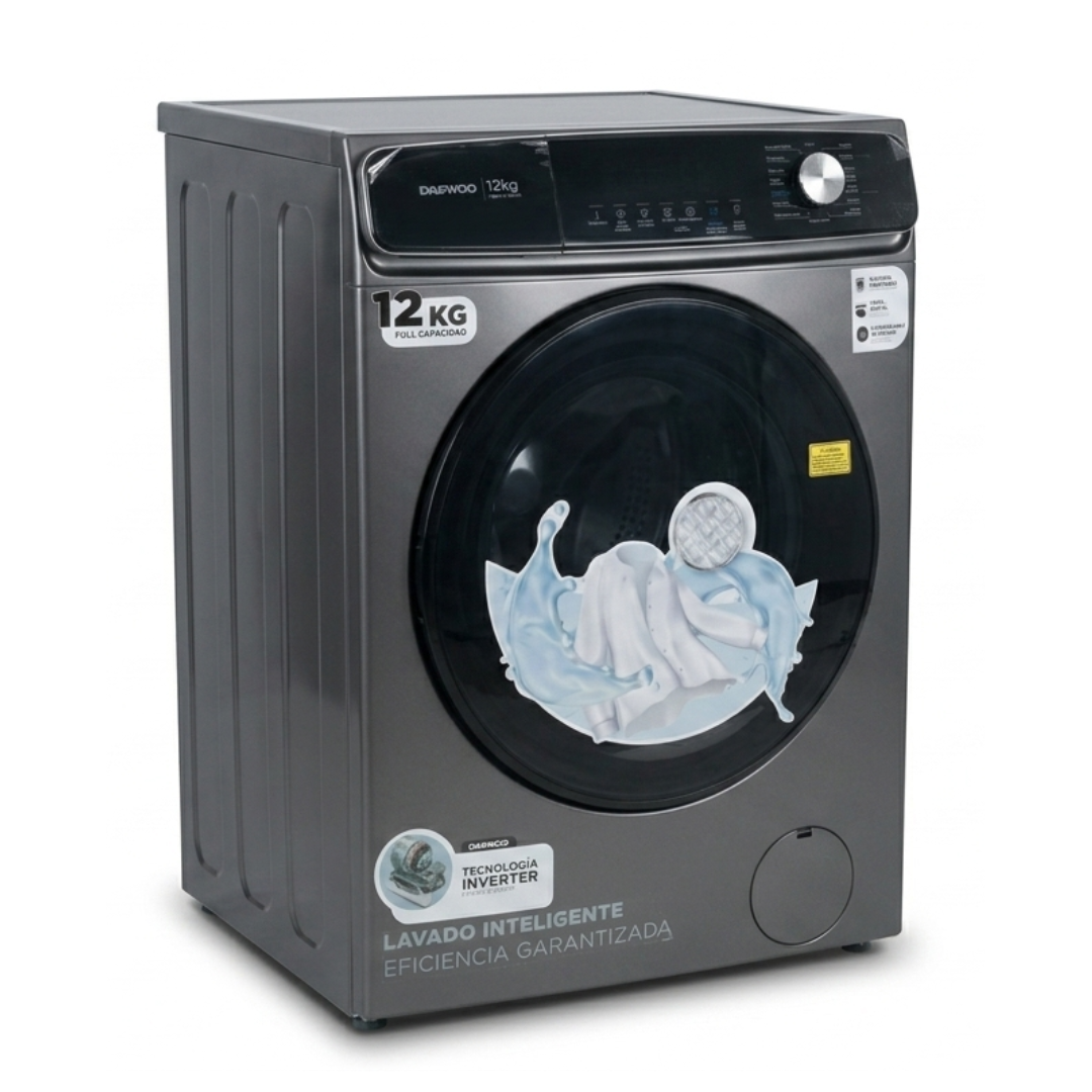 Lavadora y Secadora Apilable Carga Frontal  12kg y 10kg 110V  Daewoo