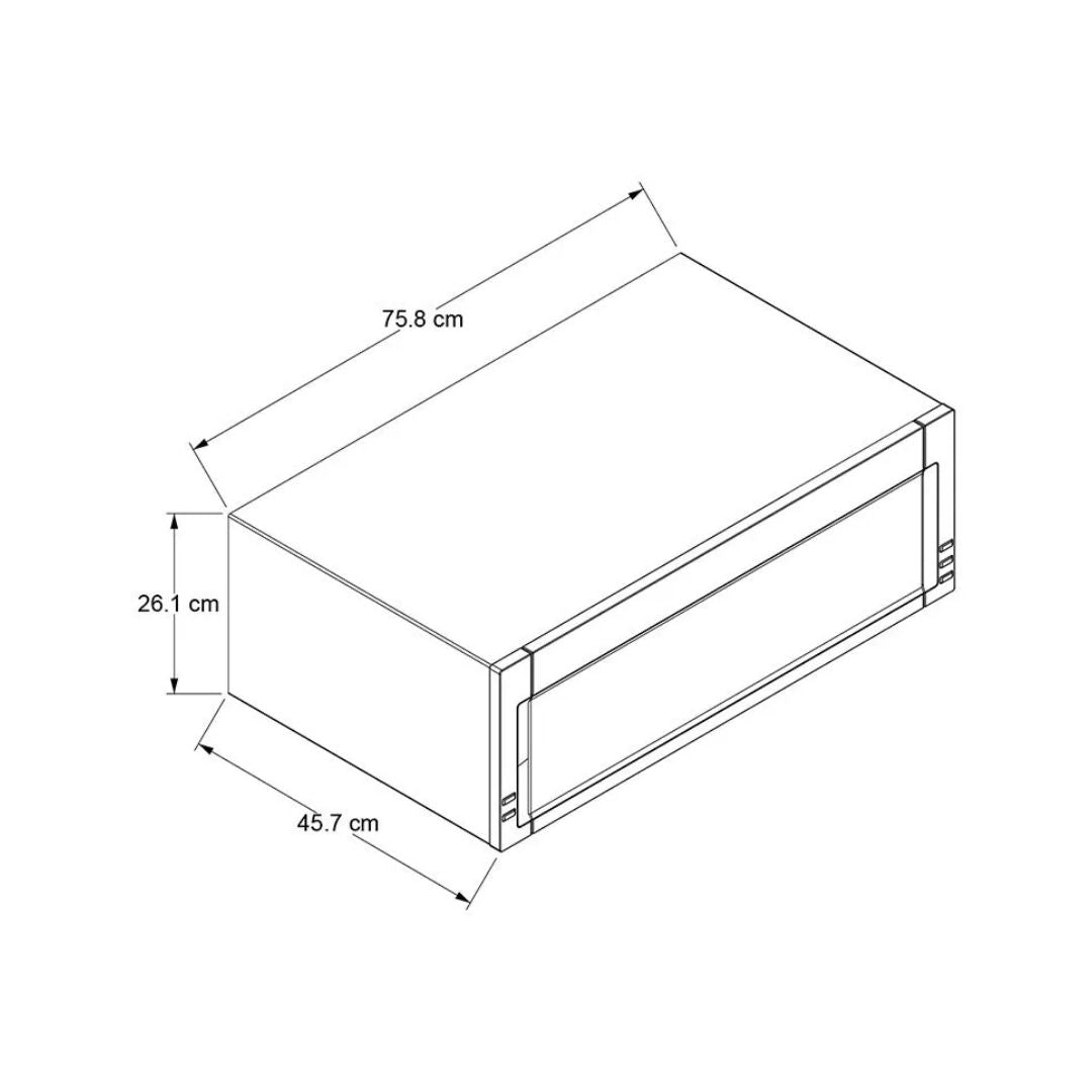 Microonda Campana Acero Negro 76 cm 1.1 Pies Cu Whirlpool