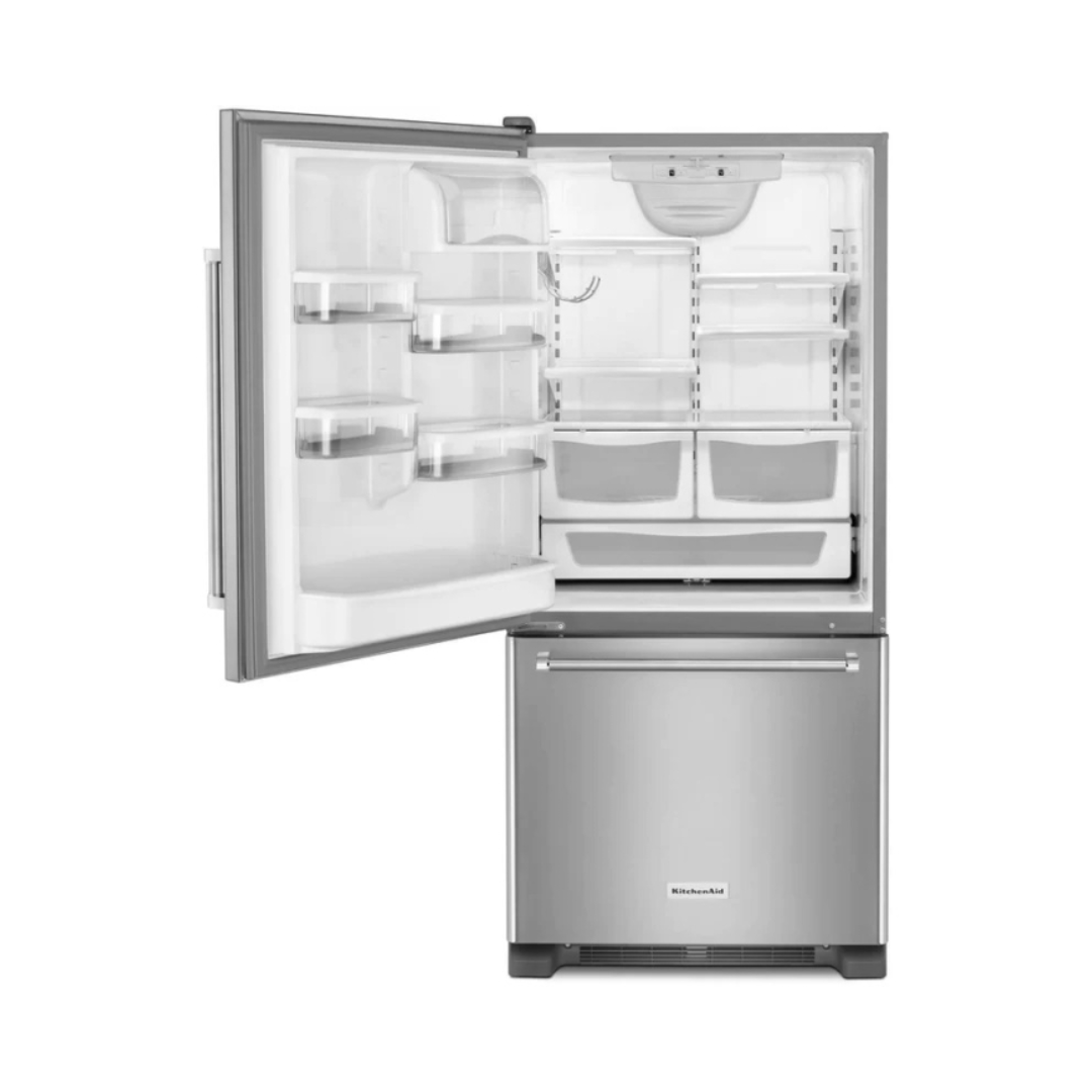 Nevera Bottom Mount 524 L Acero Inoxidable 19 Pies Cu Abertura a la Izquierda Kitchenaid