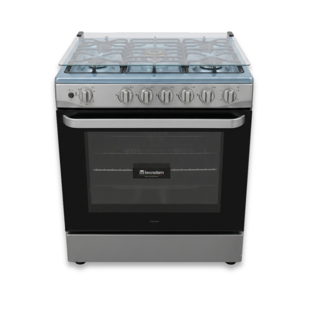 Cocina A Gas 5H DE 30" 76 CM En Acero INOX TECNOLAM