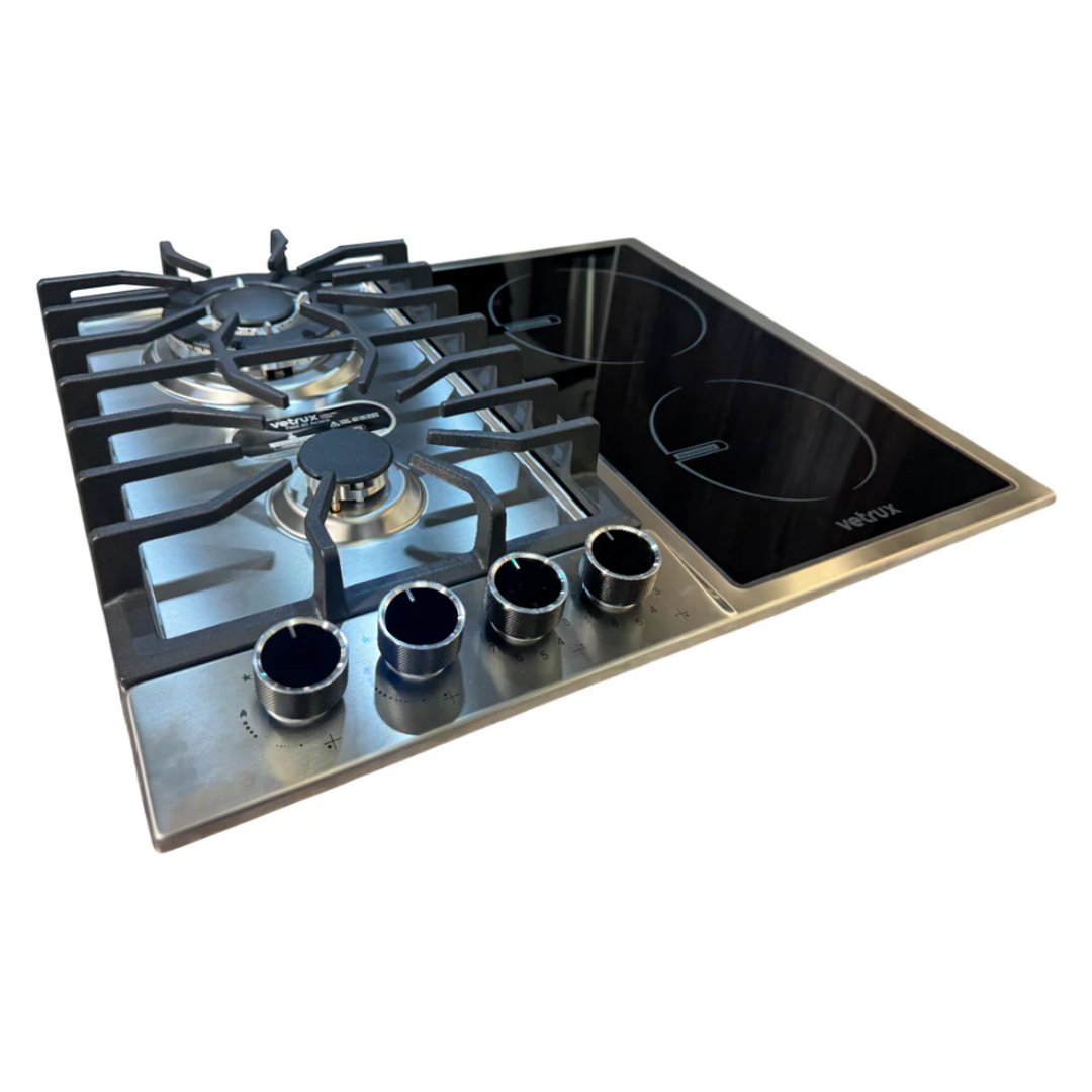 Tope Dual a Gas + Eléctrico Vitro  220V Vetrux