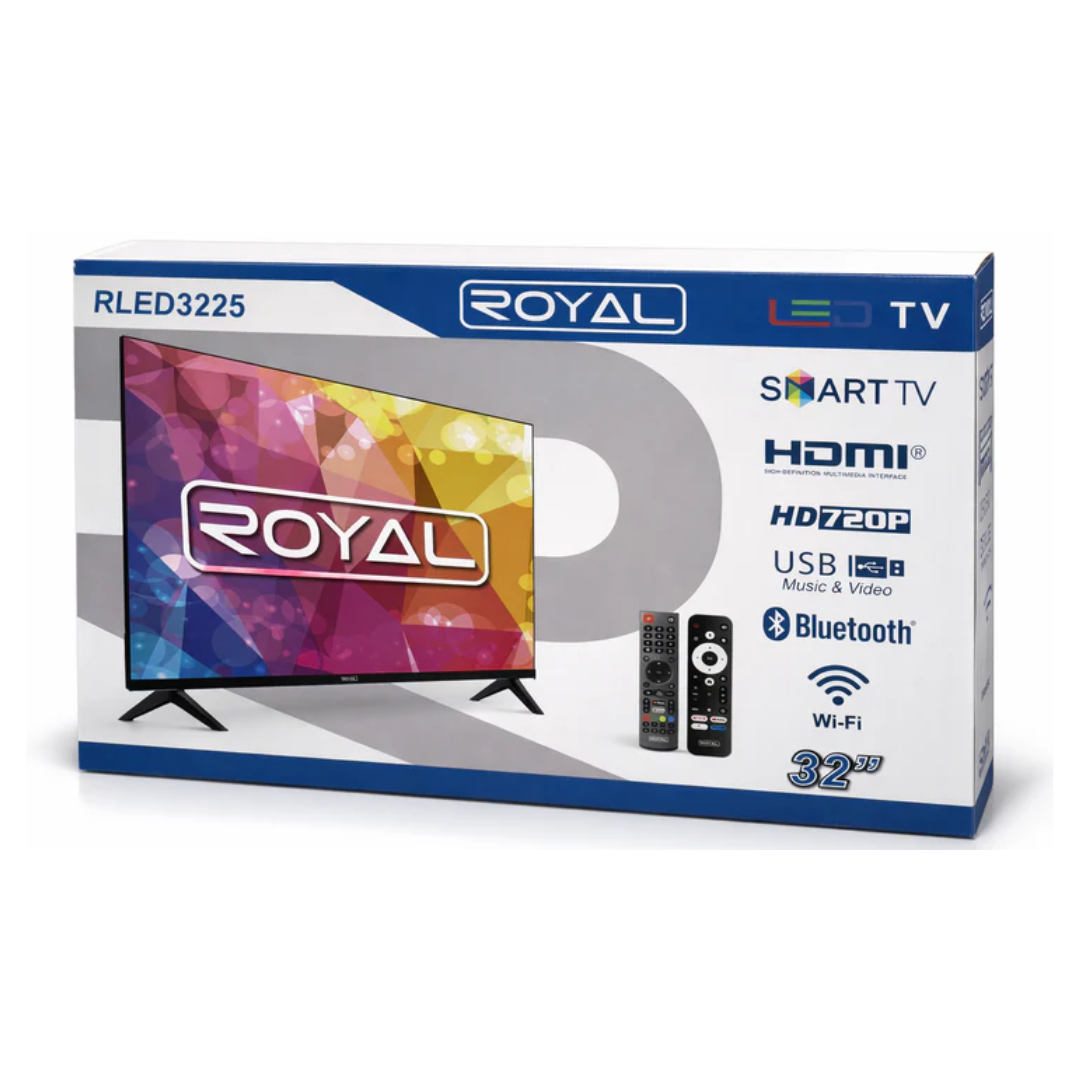 Televisor Smart TV 32” Full HD LED con Wi-Fi, Bluetooth y Control por Voz Royal