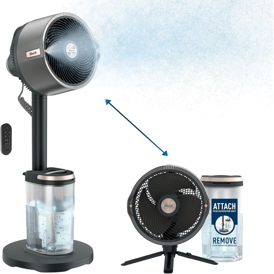 Ventilador Inalambrico 3 en 1 con Control y Atomizador SHARP