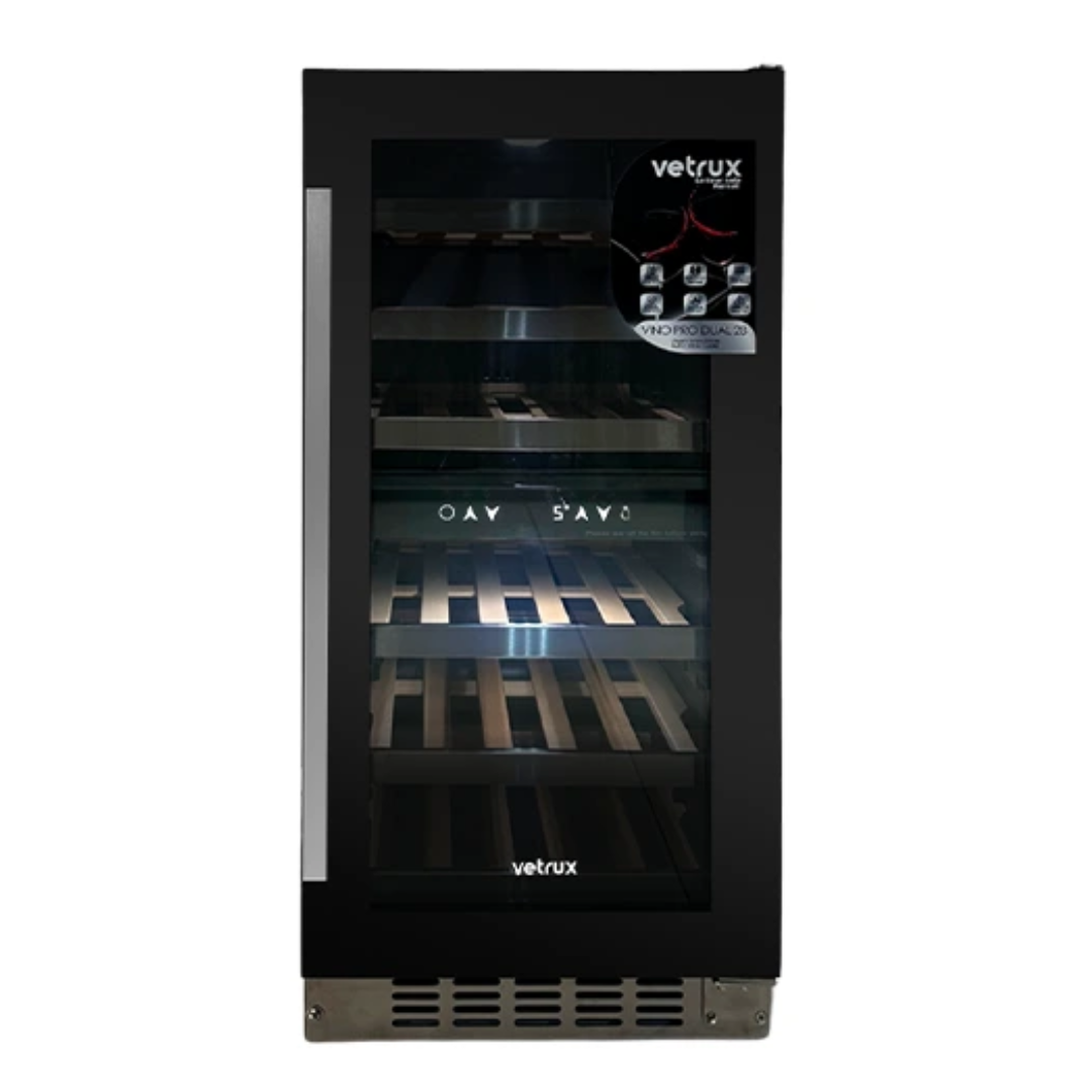 Vinera Pro Dual 28 Botellas Negra Vetrux