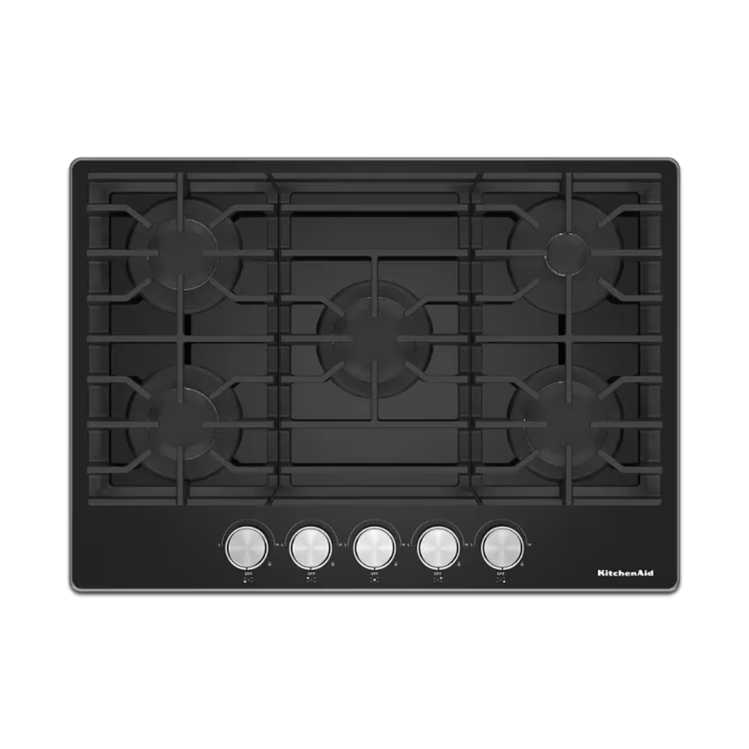 Tope a Gas 30" 5 Hornillas Vitrocerámica Kitchenaid